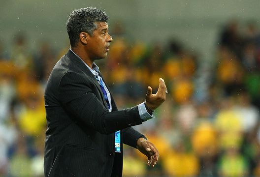 MELBOURNE, AUSTRALIA - FEBRUARY 29: Saudi coach Frank Rijkaard gestures during the Group D 2014 FIFA World Cup Asian Qualifier match between Australia and Saudi Arabia at AAMI Park on February 29, 2012 in Melbourne, Australia. (Photo by Robert Cianflone/Getty Images)