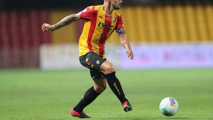 BENEVENTO, ITALY - JULY 17: Christian Maggio of Benevento Calcio during the serie B match between Benevento Calcio and AS Livorno at Stadio Ciro Vigorito on July 17, 2020 in Benevento, Italy. (Photo by Francesco Pecoraro/Getty Images) BENEVENTO, ITALY - JULY 17: Christian Maggio of Benevento Calcio during the serie B match between Benevento Calcio and AS Livorno at Stadio Ciro Vigorito on July 17, 2020 in Benevento, Italy. (Photo by Francesco Pecoraro/Getty Images)