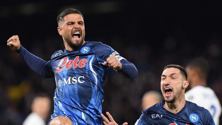 (Photo by SSC NAPOLI/SSC NAPOLI via Getty Images) politano insigne napoli inter