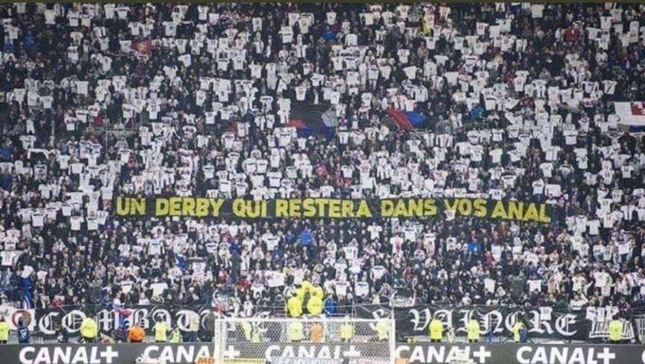 Ufficiale: solo 5mila tifosi per il derby del Rodano, il Lione condanna lo striscione - immagine 1