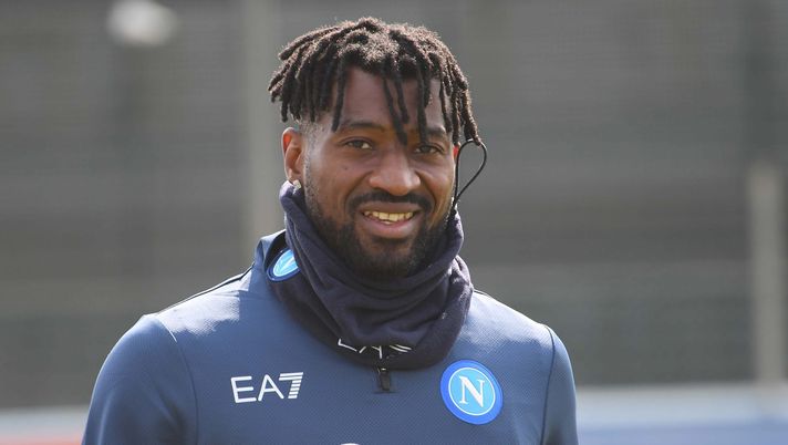 NAPLES, ITALY - MARCH 12: Zambo Anguissa of Napoli on March 12, 2022 in Naples, Italy. (Photo by SSC NAPOLI/SSC NAPOLI via Getty Images) Anguissa