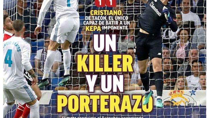 Prima Pagina, Marca: &#8220;Un killer e un portierone, segna Ronaldo di tacco. Bartomeu entra in politica: Vinceremo per i nostri ideali&#8230;&#8221; 