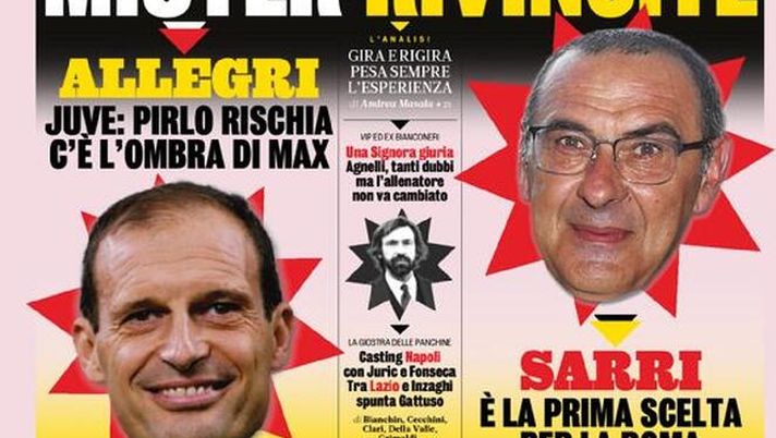 La Gazzetta dello Sport, la prima pagina di oggi, martedì 23 marzo 2021 