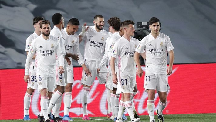 Real Madrid, esultanza della squadra (Getty Images) 