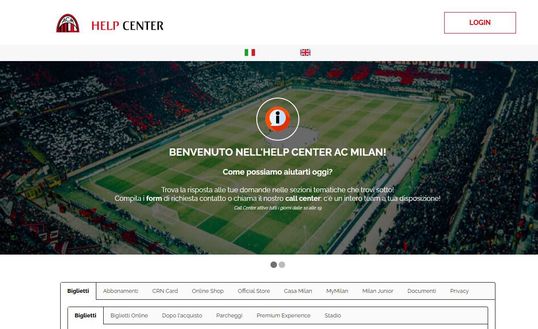 Da oggi attiva la piattaforma 'AC Milan Help Center' | News (foto acmilan.com)