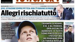 PRIMA PAGINA TUTTOSPORT OGGI: “Bologna ai piedi di Motta”