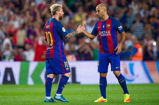 Mascherano Messi (getty images) Mascherano Messi (getty images)