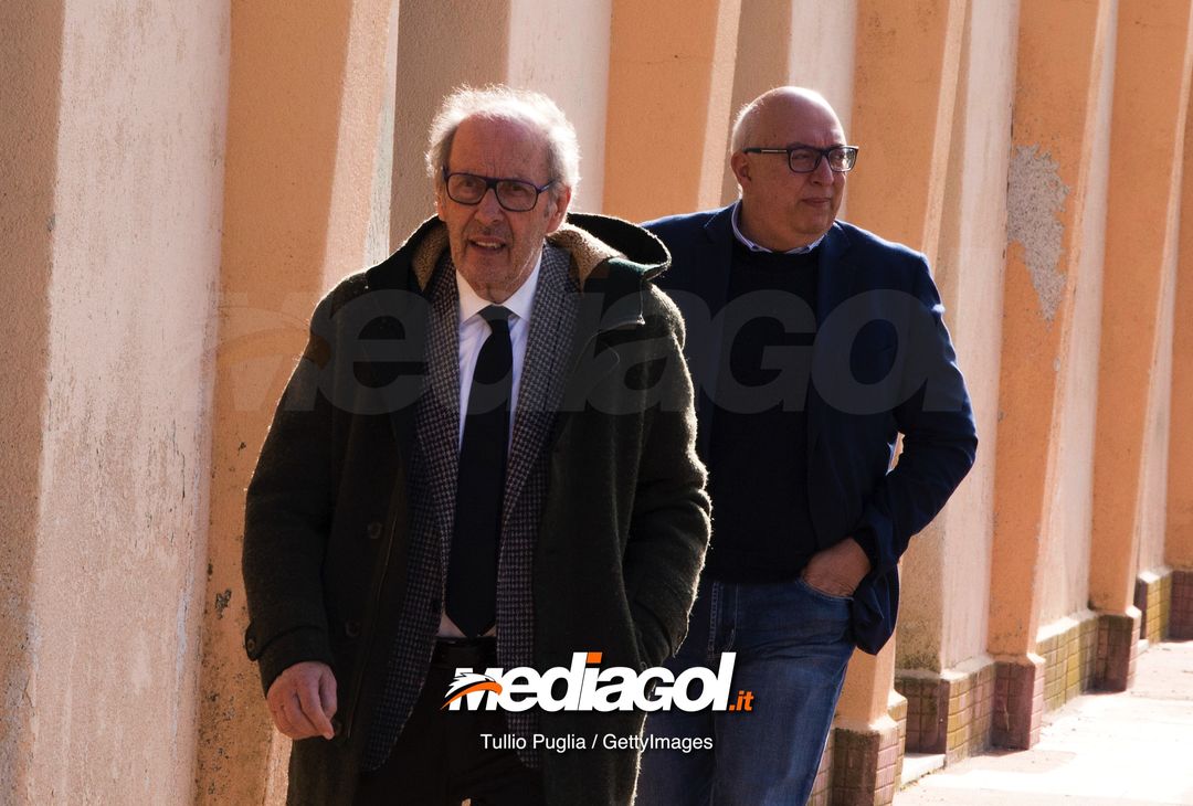  PALERMO, ITALY - FEBRUARY 18: Rino Foschi, President of Palermo arrives at the training center ahead of the US Citta di Palermo Press Conference at Tenente Carmelo Onorato Sports Center on February 18, 2019 in Palermo, Italy. (Photo by Getty Images/Getty Images) 