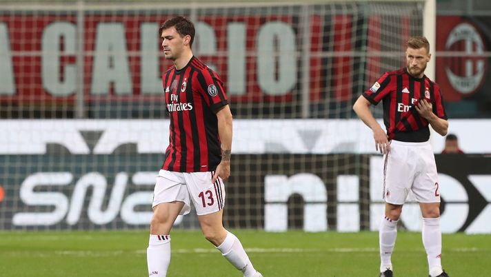 L'infortunio di Alessio Romagnoli in Milan-Sassuolo Getty Images)