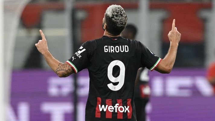 Olivier Giroud AC Milan Milan-Napoli 1-2 Serie A 2022-2023