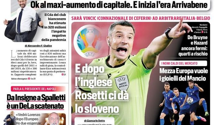 Prima Pagina, Corriere dello Sport: “Juve, 400 milioni! Resta il nodo Ronaldo”  Prima Pagina, Corriere dello Sport: “Juve, 400 milioni! Resta il nodo Ronaldo”