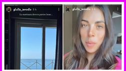Giulia Amodio e Sensi alle prese con la figlia: “La mattinata non è cominciata bene”