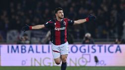 VIDEO – Orsolini e il delirio del Bologna. Esulta fuori dalla decappottabile