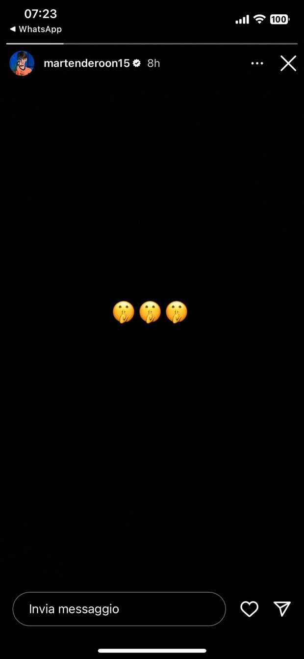 FOTO – De Roon polemico sui social: zittisce qualcuno, ma non si capisce chi- immagine 2