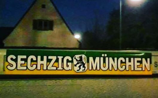 Uno striscione Monaco 1860 