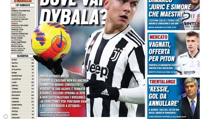 EDICOLA TS – Inter-Torino, Dimarco: “Juric e Inzaghi che maestri” EDICOLA TS – Inter-Torino, Dimarco: “Juric e Inzaghi che maestri” - immagine 1