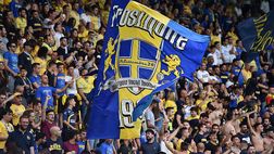 Frosinone-Napoli, i tifosi di casa non perdonano: cori contro De Laurentiis