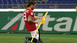 Roma-Novara 5-2: Marquinho, Osvaldo, Simplicio con pallonetto, Bojan esulta per Abidal, chiude Lamela