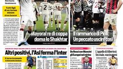 Prima Pagina, Corriere dello Sport: “La Roma, Italia! Milan eliminato dallo United, solo i giallorossi in Europa”