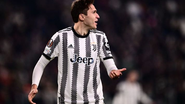 Juventus' Italian forward Federico Chiesa reacts during the UEFA Europa League round of 32, first leg football match between Juventus FC and FC Nantes, on February 16, 2023 at the Juventus stadium in Turin. (Photo by Marco BERTORELLO / AFP) (Photo by MARCO BERTORELLO/AFP via Getty Images) Juve, domani la decisione su Chiesa: miglioramenti dopo l’allenamento di oggi - immagine 1