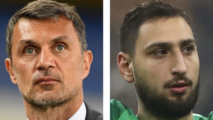 Paolo Maldini (direttore area tecnica AC Milan) e Gianluigi Donnarumma (portiere rossonero) | (credits: Getty images) 