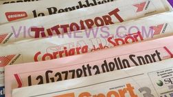 Le prime pagine dei quotidiani sportivi
