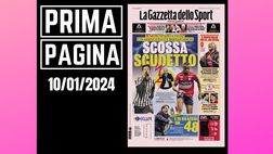 Prima pagina Gazzetta dello Sport: “Scossa Scudetto”