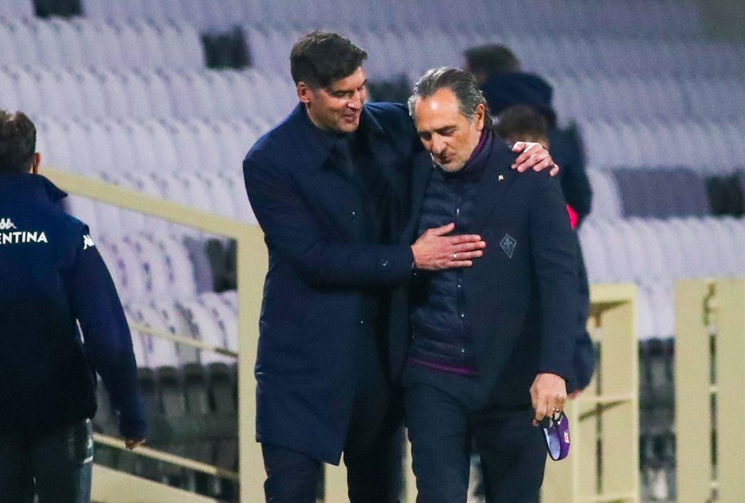  GERMOGLI PH 3 MARZO 2021 FIRENZE STADIO ARTEMIO FRANCHI CAMPIONATO DI SERIE A FIORENTINA VS ROMA NELLA FOTO FONSECA E PRANDELLI 