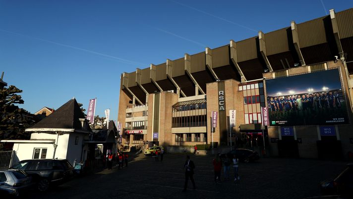 BRUSSELS, BELGIUM - OCTOBER 04: General view outside the stadium prior to the UEFA Europa League Group D match between RSC Anderlecht and Dinamo Zagreb at Constant Vanden Stock Stadium on October 4, 2018 in Brussels, Belgium.  (Photo by Dean Mouhtaropoulos/Getty Images) 