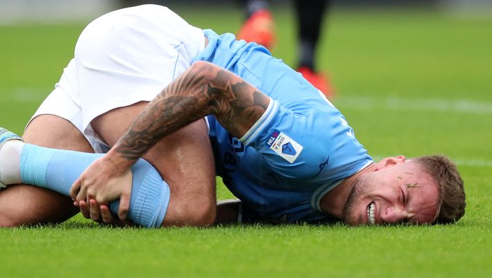 ROME, ITALY - JANUARY 08: Ciro Immobile of SS Lazio reacts during the Serie A match between SS Lazio and Empoli FC at Stadio Olimpico on January 08, 2023 in Rome, Italy. (Photo by Paolo Bruno/Getty Images) Immobile