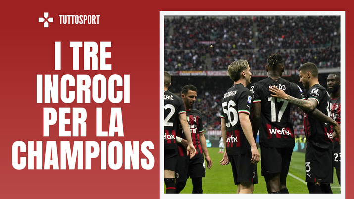 Corsa Champions League del Milan in tre incroci