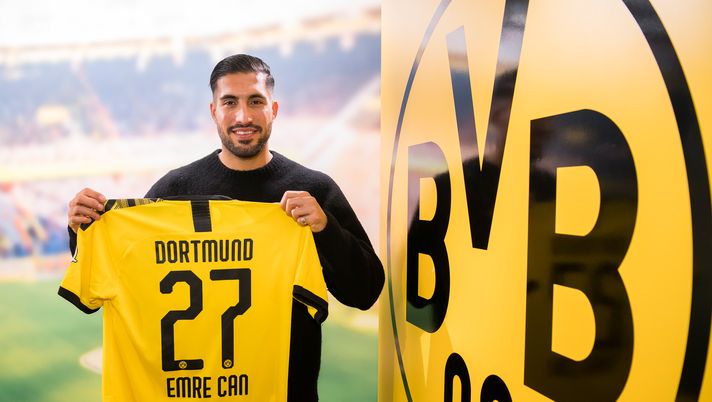 Emre Can, nuovo centrocampista del Borussia Dortmund (credits: Official BVB Twitter account) 