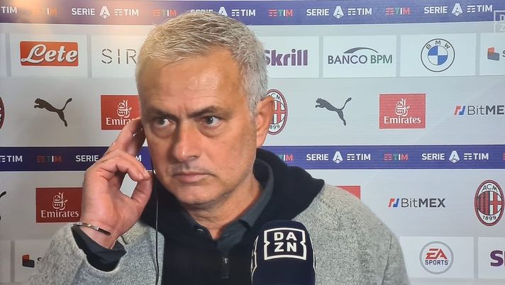 Mourinho: “Rigore Milan, non vedo il tocco di mano di Abraham. Vogliamo uniformità” - immagine 1