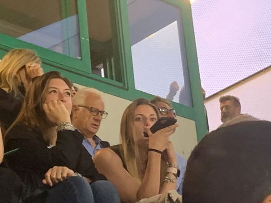 FOTO FeralpiSalò-Palermo, l’agente Tullio Tinti in tribuna per la semifinale playoff Palermo