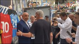 Monza, Galliani è a Napoli: il suo omaggio a Maradona | VIDEO