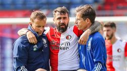 Feyenoord, Lucas Pratto perde il derby con l’Ajax e si frattura: 8 viti nel perone!