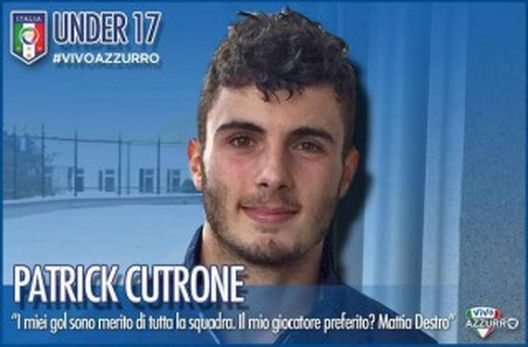 Patrick Cutrone, attaccante del Milan Primavera, fonte foto figc.it Patrick Cutrone, attaccante del Milan Primavera, fonte foto figc.it