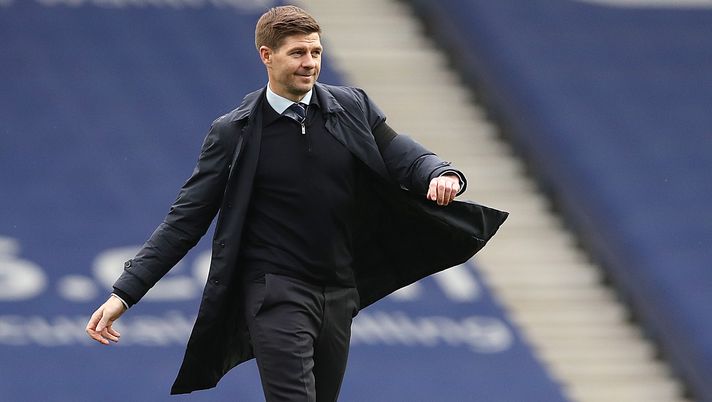 GLASGOW, SCOTLAND - APRIL 18: Rangers Manager Steven Gerrard is seen during the Scottish Cup game between Rangers and Celtic at Ibrox Stadium on April 18, 2021 in Glasgow, Scotland. Sporting stadiums around the UK remain under strict restrictions due to the Coronavirus Pandemic as Government social distancing laws prohibit fans inside venues resulting in games being played behind closed doors. (Photo by Ian MacNicol/Getty Images) GLASGOW, SCOTLAND - APRIL 18: Rangers Manager Steven Gerrard is seen during the Scottish Cup game between Rangers and Celtic at Ibrox Stadium on April 18, 2021 in Glasgow, Scotland. Sporting stadiums around the UK remain under strict restrictions due to the Coronavirus Pandemic as Government social distancing laws prohibit fans inside venues resulting in games being played behind closed doors. (Photo by Ian MacNicol/Getty Images)