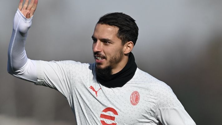 Ismaël Bennacer AC Milan allenamento Milanello
