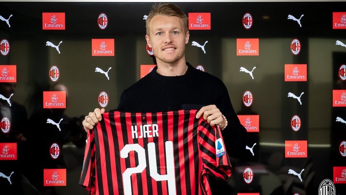 Simon Kjaer, nuovo difensore del Milan (credits: acmilan.com) 