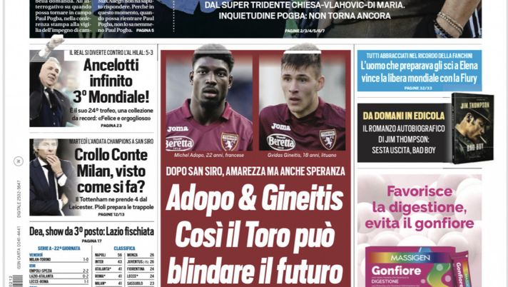 EDICOLA TS – Crollo Conte. Pioli prepara le trappole per la Champions - immagine 1