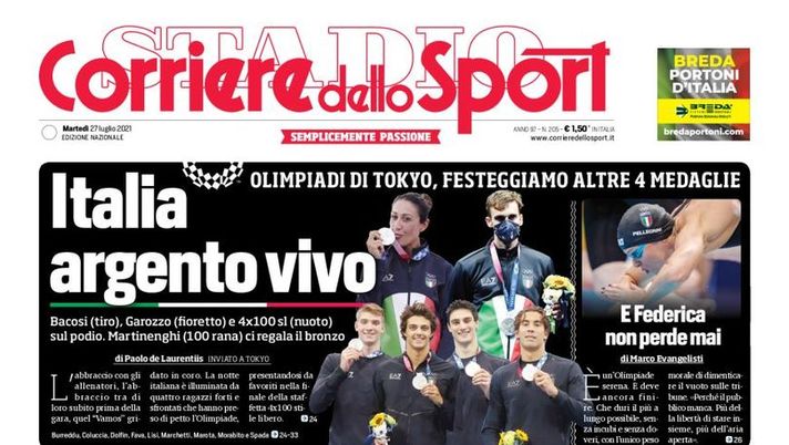Prima Pagina, Corriere dello Sport: “CR7, show e mistero. Contatti con il Psg” Prima Pagina, Corriere dello Sport: “CR7, show e mistero. Contatti con il Psg”