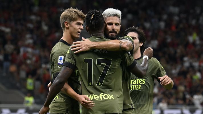De Ketelaere Leao Giroud Tonali AC Milan Milan-Bologna 2-0 Serie A 2022-2023