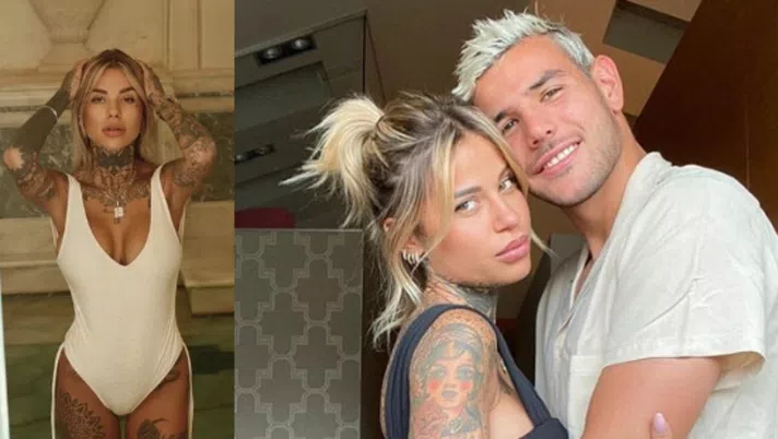 Theo Hernandez e Zoe Cristofoli