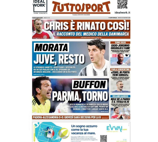 Le prime pagine dei quotidiani sportivi Le prime pagine dei quotidiani sportivi