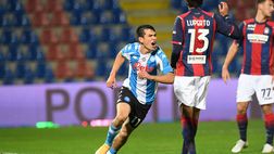 Napoli-Crotone, all’andata poker azzurro: decisivi Insigne, Lozano, Demme e Petagna