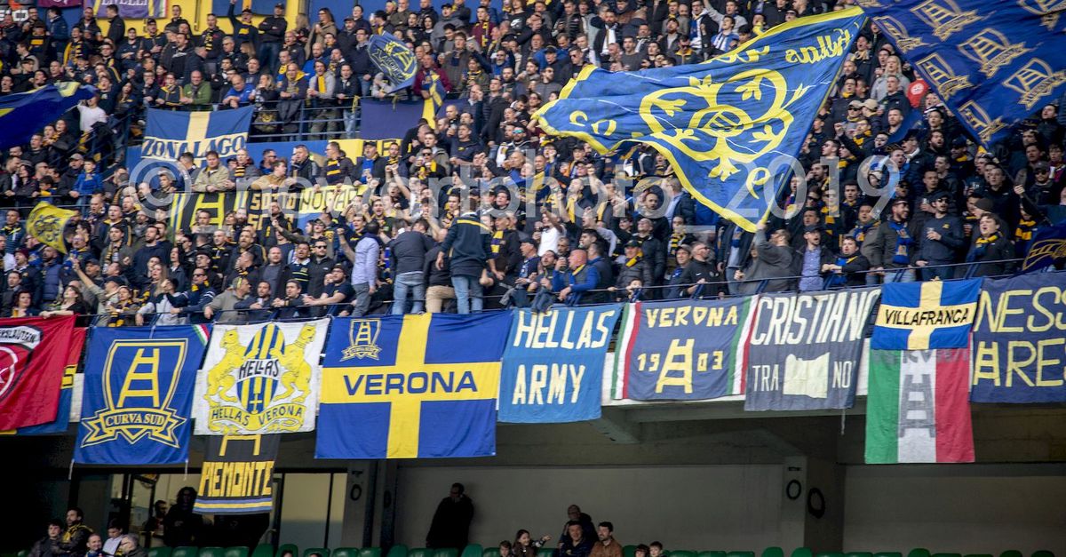 Cittadella Verona 430 Tifosi Gialloblù Al Tombolato Hellas1903 