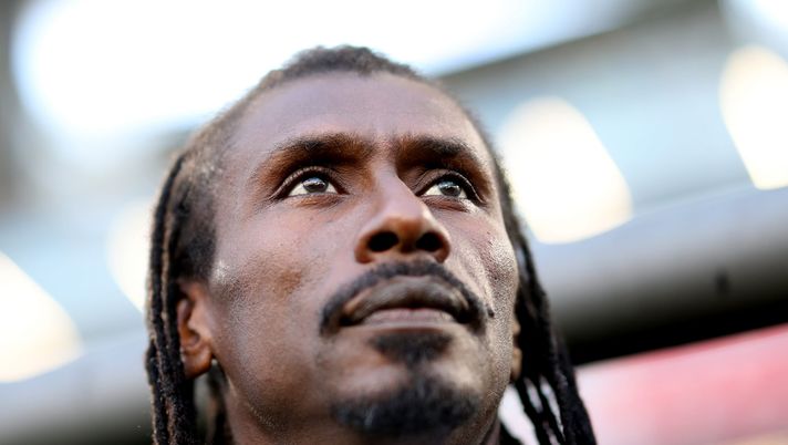 YEKATERINBURG, RUSSIA - JUNE 24:  Aliou Cisse, Head coach of Senegal looks on prior to the 2018 FIFA World Cup Russia group H match between Japan and Senegal at Ekaterinburg Arena on June 24, 2018 in Yekaterinburg, Russia.  (Photo by Ryan Pierse/Getty Images )  Senegal