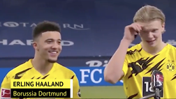 VIDEO Shalke 04-Borussia Dortmund, Haaland e Sancho se la ridono: il siparietto dei due nell’intervista di fine gara