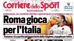 Prima Pagina, Corriere dello Sport: “Roma gioca per l’Italia. L’anno nero di Klopp. Locatelli…”